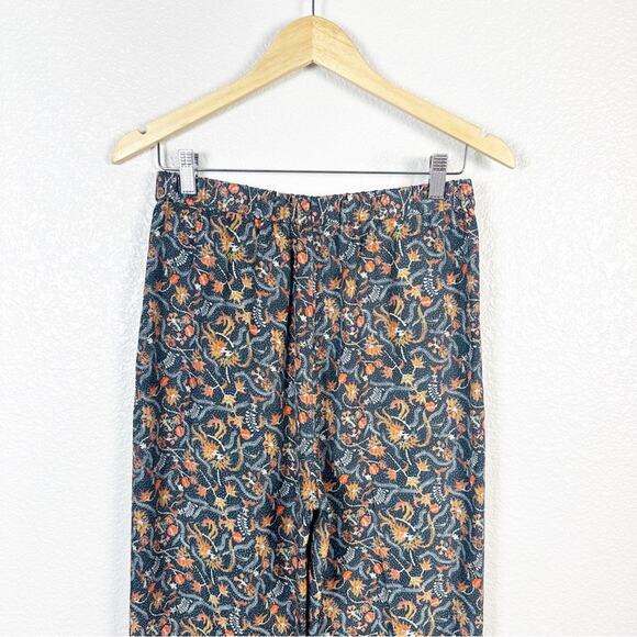 Isabel Marant Women’s Roya 100% Silk Floral Straight Leg Pant Size 36 / Small - Picture 9 of 11